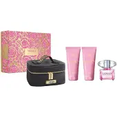 Versace Bright Crystal Eau De Toilette Spray 90ml Christmas Set 4 Pieces