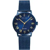 Pierre Lannier Montre à affichage analogique 'Watch Interval' bleu