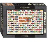 Artglob Drapeaux du monde - puzzle de 1 000 pièces, édition unique