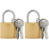 vidaXL U Lock avec Clés 2 pcs Laiton Fer