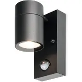HOFTRONIC™ - Applique murale LED 4W 4000K GU10 IP44 Noir détecteur mouvement