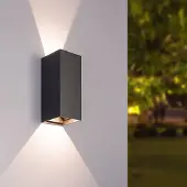 HOFTRONIC™ - Applique murale LED Miles S 10W 820lm 3000K IP65 Noir