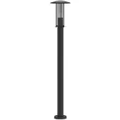 vidaXL Lampe d'allée noire 100 cm acier inoxydable