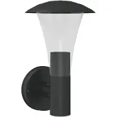 vidaXL Applique murale d'extérieur noir acier inoxydable