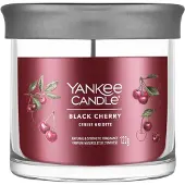 Yankee candle Bougie culbutée noire Cherry Signature - 122,0g