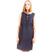 Love Moschino Femmes, Robe, Robe Courte Femme Bleue, Bleu, (42)
