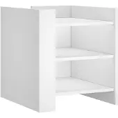 vidaXL Table de chevet blanc 45x50x50 cm bois d’ingénierie