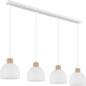 Globo Lampe suspendue à 4 lumières Swanson Blanc