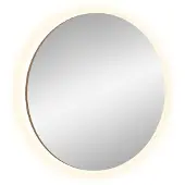 Ebuy24 Drive miroir avec éclairage chêneReproduction.