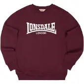 Lonsdale Welham Sweatshirt Rouge L Homme