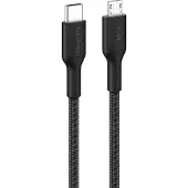 Belkin USB-C/Micro-USB Kabel 1m geflochten, schwarz CAB026hq1MBK