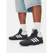 Adidas Baskets hautes 'Hoops Classic' noir / blanc