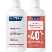 Ducray ANAPHASE shampooing anti-chute et pousse des cheveux pack de 2 x 400 ml