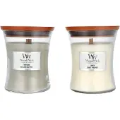Woodwick Coffret Bougies (Cheminée, Lin) - 275,0 g