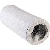 Wallair Boyau flexible spiralé N52856 (Ø x L) 12.7 cm x 6 m plastique blanc