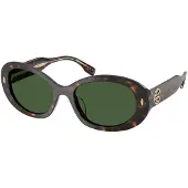 Tory Burch Ty7214u172871 53/19/140 Woman Sunglasses Noir Green/CAT3 Femme
