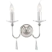 Elstead Lighting Applique murale Elstead Finsbury Park E14 double, nickel poli