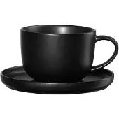 Asa selection Tasse à thé avec une soucoupe Coppa Kuro, 200 ml