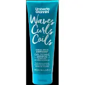 Umberto Giannini , Waves Curls Coils, Shampoo pour cheveux bouclés, définissant et hydratant, 250 ml