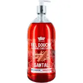 Les Petits Bains de Provence Santal (Distributeur de savon pour les mains, Savon liquide, 1000 ml)