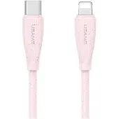 Usams Kabel Green Series Sj717 30W Usb-C Do Lightning 1M Różowy