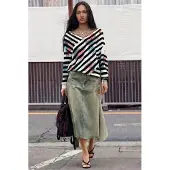 Desigual Pull-over jade / rouge clair / noir / blanc