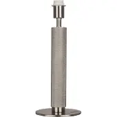 Searchlight Base de lampe de table London - Nickel satiné moleté