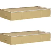 vidaXL : Boîtes de rangement avec fenêtre transparente, lot de 2, 90 litres