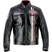 Helstons Jay Motul Edition blouson en cuir de moto, noir, XL