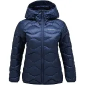 Peak Performance - Doudoune en duvet à capuche - W Helium Down Hood Jacket Blue Shadow pour Femme - Taille L - Navy