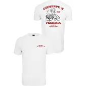 Mister tee T-Shirt 'Giuseppe's Pizzeria' rouge / noir / blanc