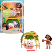 Mattel Disney Moana 2 Ensemble de jouets pour le bain Simea & Pua avec poupée