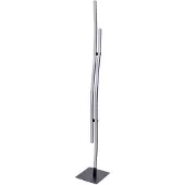 Näve Lampadaire LED, métal, noir, H 130 cm