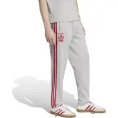 Adidas Pantalon de sport gris clair / rouge cerise