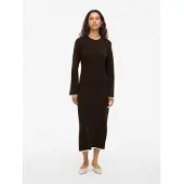 Vila Kerry Long Sleeve Long Dress Marron L Femme