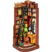 Robotime Maquette Serre-livres Book Nook Coin d'étude silencieux