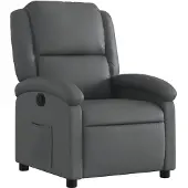 vidaXL Fauteuil relax gris similicuir