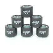 Polini 242300 Variator Rollers 6 Units Noir 23x18 / 17g