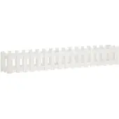 vidaXL Lit surélevé design clôture à lattes blanc 200x30x30 cm pin massif