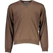 Romeo Gigli Hommes, Pull-over, Pull pour homme, marron, Marron, (L)