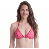 BOSS Top de bikini triangle à logos empilés