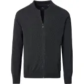 Casa Moda Cardigan Zippé Gris Foncé