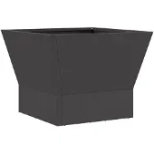 vidaXL Braise Noir 40 x 40 x 35 cm Acier