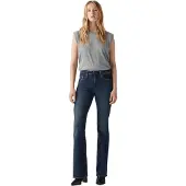 Levi's Jean '726 High Rise Flare' bleu foncé