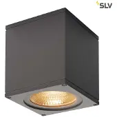 SLV Big Theo Ceiling Out LED Deckenleuchte eckig 13x13 cm anthrazit IP55