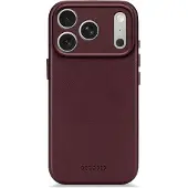 Decoded Coque en cuir MagSafe pour Apple iPhone 17 Pro - Burgundy