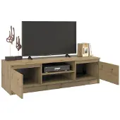 Top E Shop Support TV Topeshop RTV120 ARTISAN pour téléviseur/centre de divertissement, avec 2 étagères