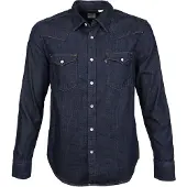 Levi's T-Shirt 'Barstow Western Standard Fit Shirt' bleu denim