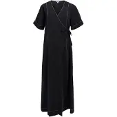 Object Jacira Short Sleeve Long Dress Noir 34 Femme