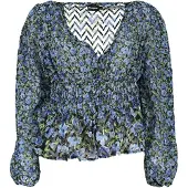 Desigual Femmes, Chemise, Pull bleu pour femme, Bleu, (S)
